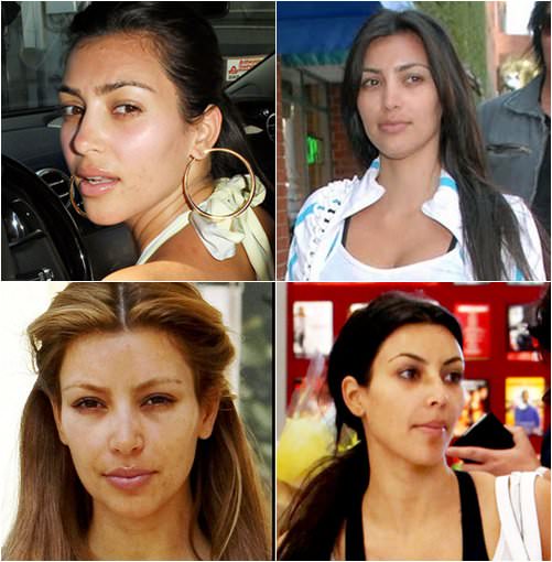 kim kardashian no make up