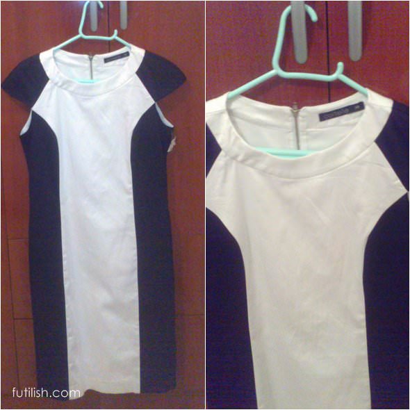 vestido renner preto branco