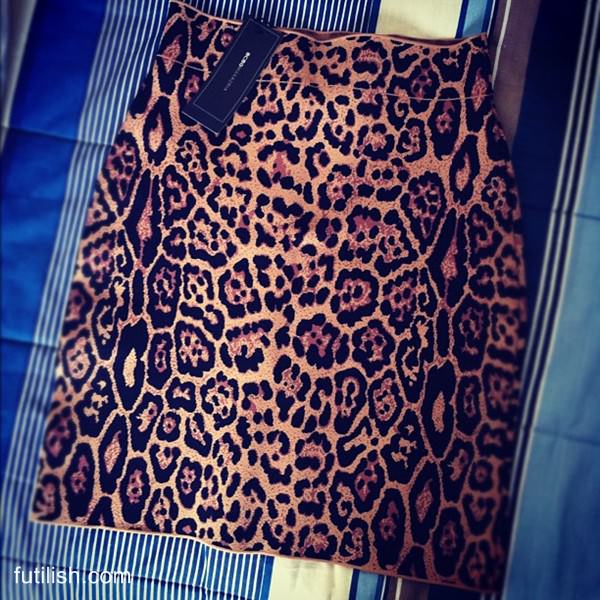 compra-ebay-bcbg-skirt-leopard-print