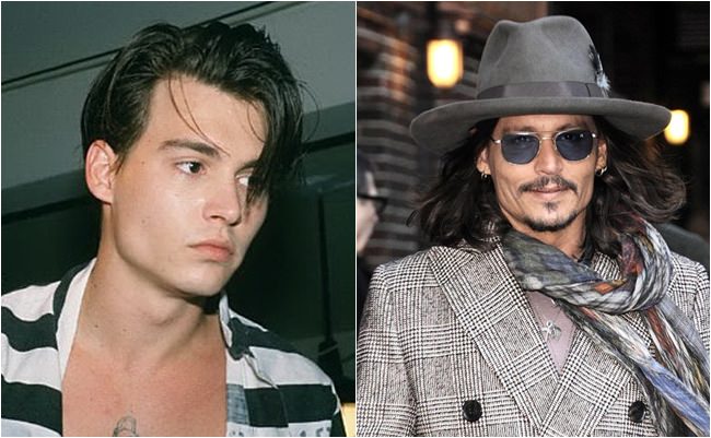 antes e depois johnny depp