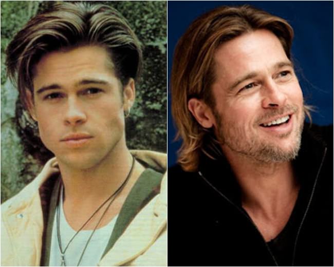 brad pitt antes e depois