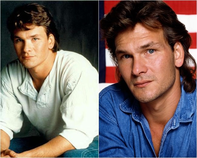 patrick swayze antes e depois