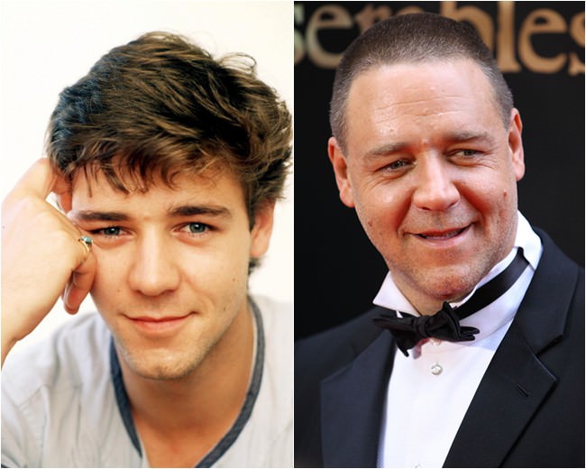 russel crowe antes e depois