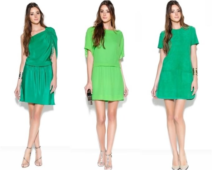 vestido animale verde