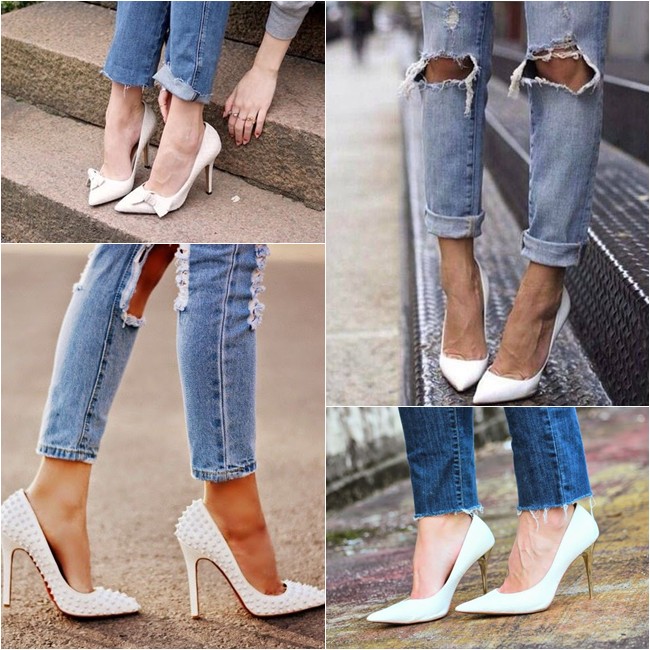 Scarpin Branco Quem Usaria