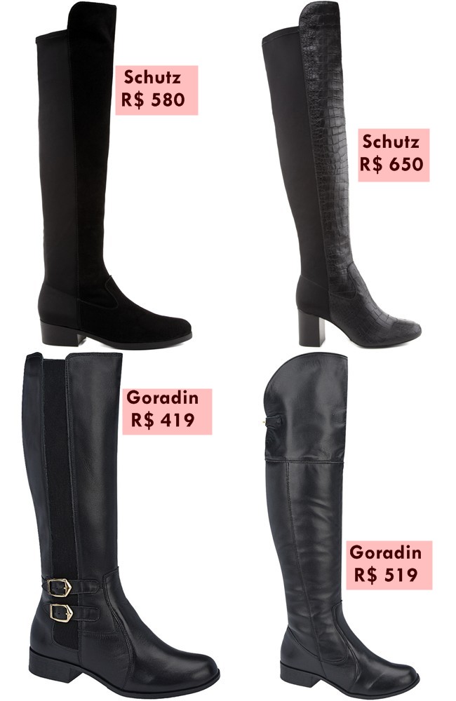 botas femininas para pernas grossas