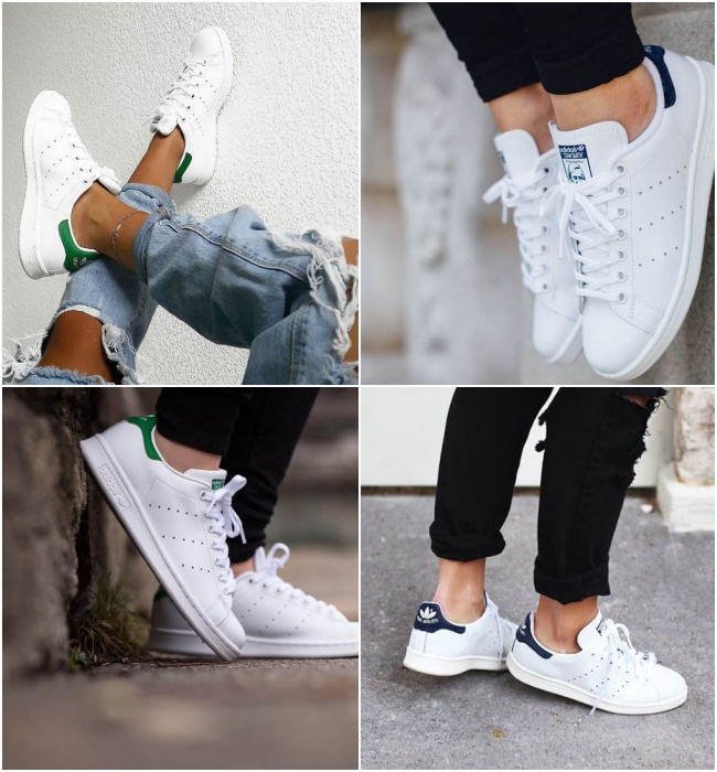 tenis adidas branco com listras pretas feminino