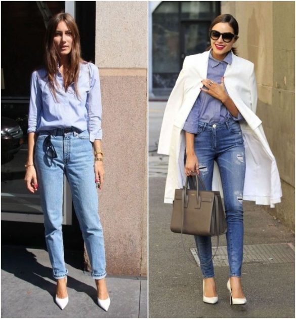 Jeans Sempre Combina Com Tudo INCLUSIVE Com Scarpin Branco Fica Bem jeans-sempre-combina-com-tudo-inclusive-com-scarpin-branco-fica-bem