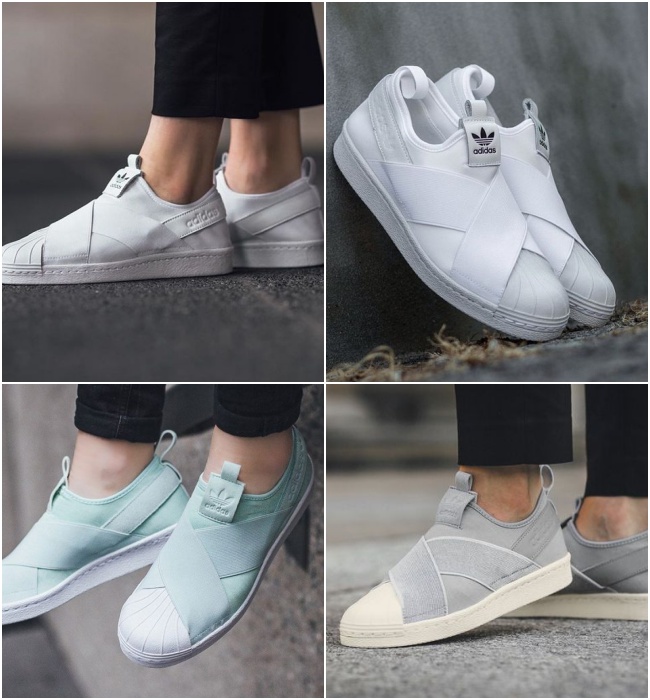 adidas superstar elastico feminino