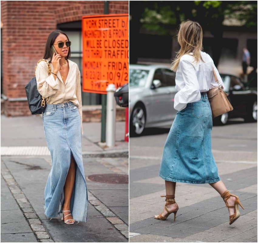 ?O look com aia e camisa, geralmente com uma sandália, cai muito bem. 