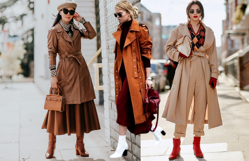 Trench Coat com tons terrosos 