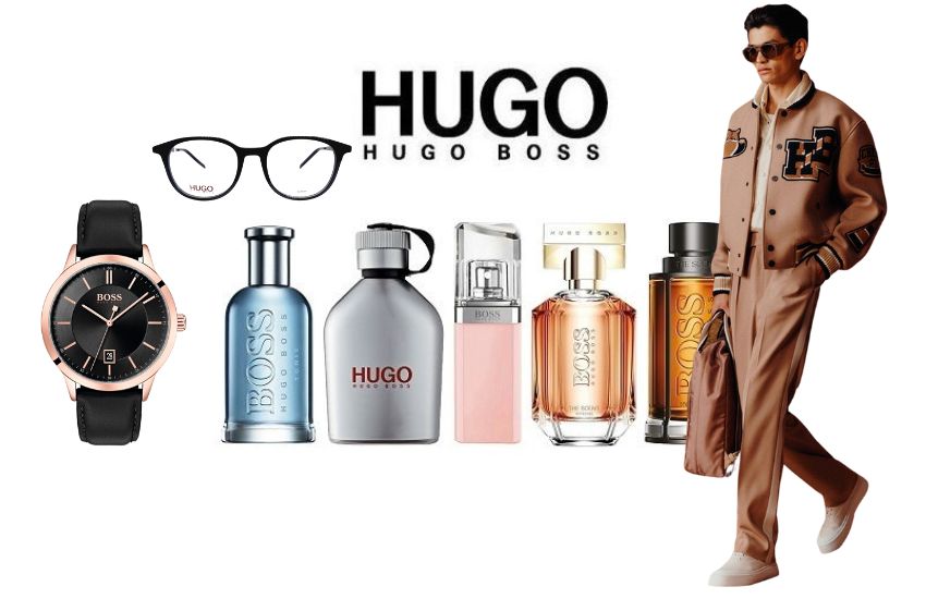 Mix de produtos da marca Hugo Boss