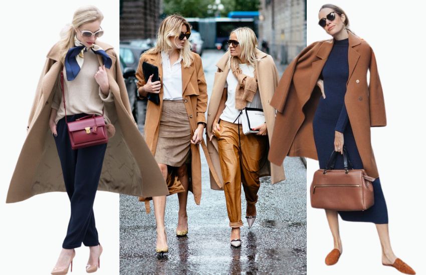 Combinações de looks com a cor camel
